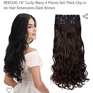 24" Hair extensions Curly